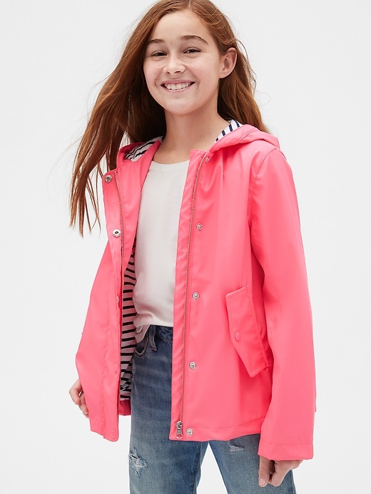 Image number 2 showing, Kids Jersey-Lined Raincoat