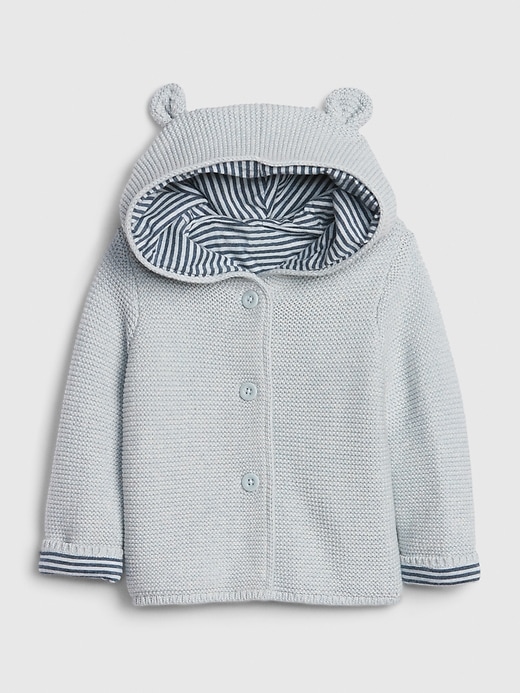 Image number 1 showing, Baby Brannan Bear Stripe-Lined Sweater