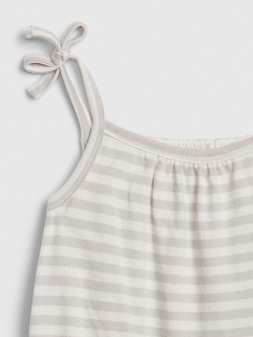 Image number 3 showing, Baby Organic Cotton Stripe One-Piece