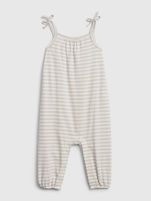 Image number 1 showing, Baby Organic Cotton Stripe One-Piece