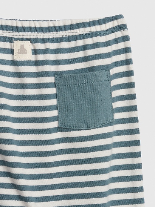 Image number 3 showing, Baby Organic Cotton Stripe Pull-On Pants