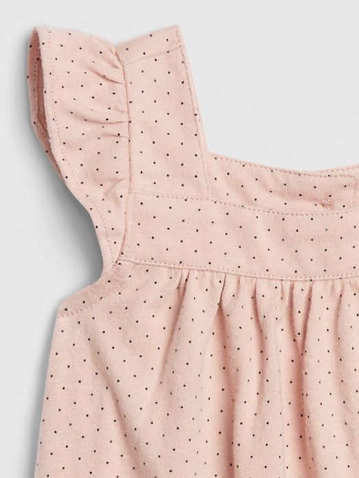 Image number 3 showing, Baby Organic Cotton Dot Top