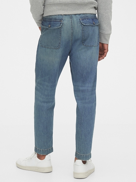 Image number 2 showing, Drawstring Utility Jeans
