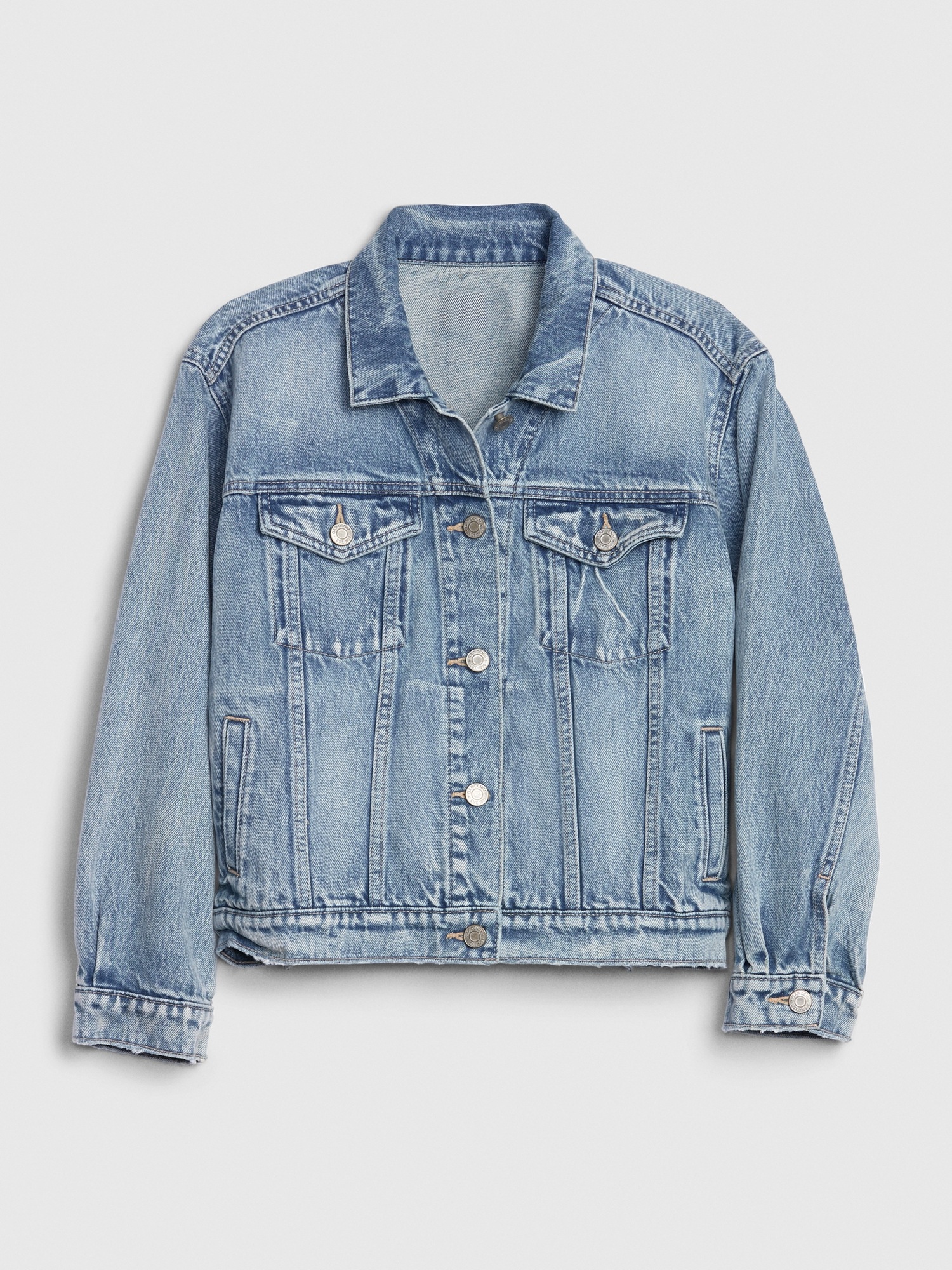 Current Elliott Rolled Sleeve Trucker Denim Jacket | Garmentory