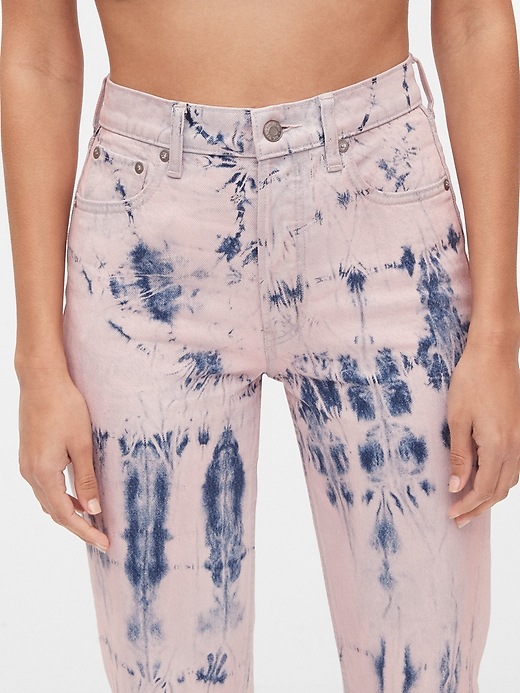 Image number 5 showing, High Rise Tie-Dye Cheeky Straight Jeans