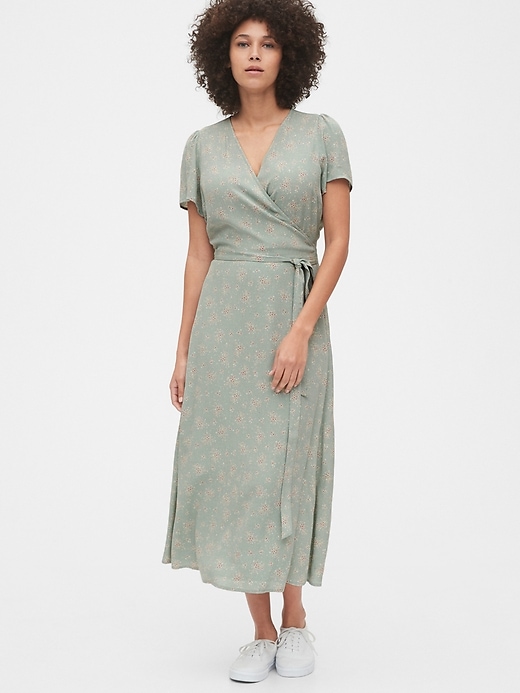 Image number 1 showing, Midi Wrap Dress