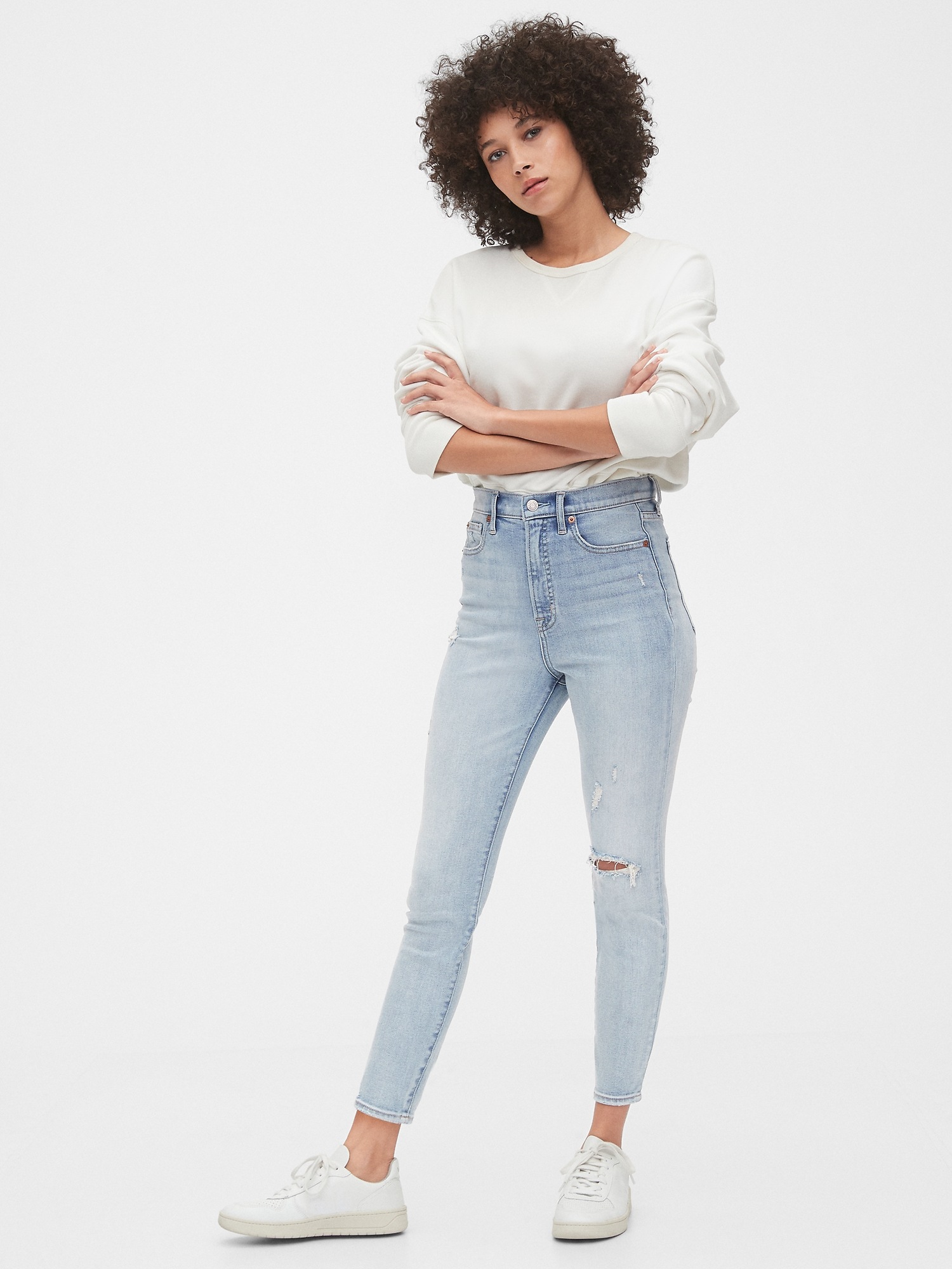 gap sky high jeans