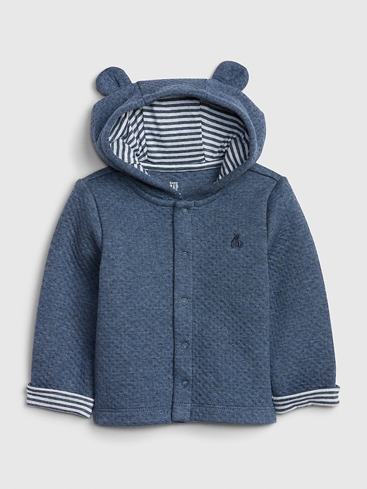 Image number 1 showing, Baby Brannan Bear Quilted Hoodie Sweatshirt