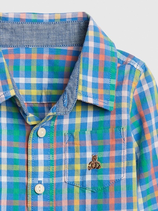 Image number 3 showing, Baby Plaid Button-Up Shirt
