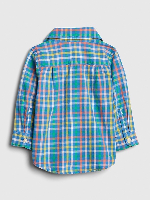 Image number 2 showing, Baby Plaid Button-Up Shirt
