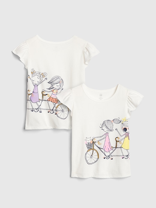 Image number 1 showing, Toddler Bea Flutter T-Shirt