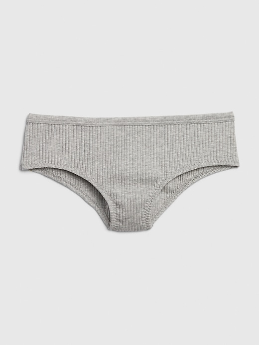 1 of 8 showing, with the color light heather grey of product Ribbed Cheeky