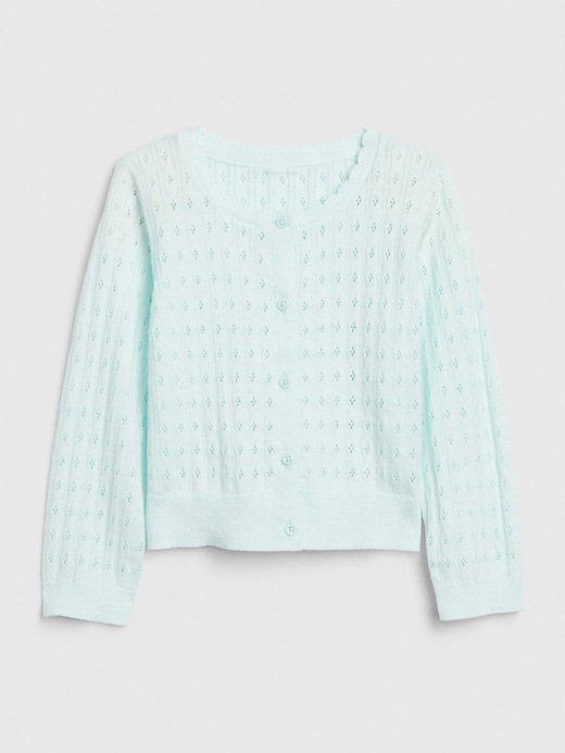 Image number 1 showing, Toddler Pointelle Cardigan Sweater