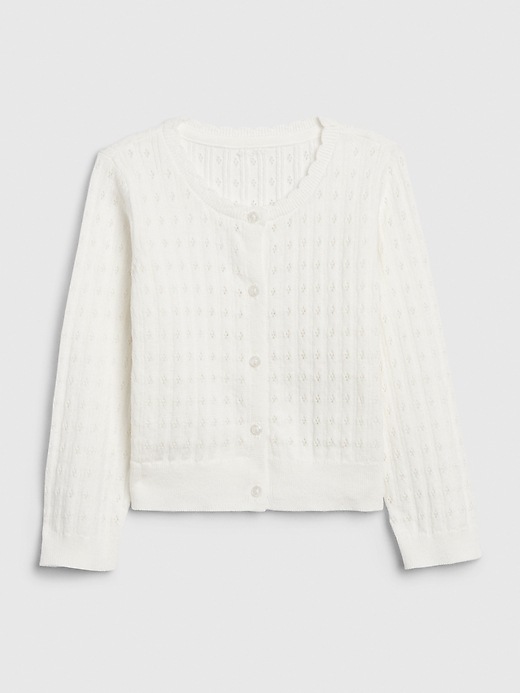 Image number 5 showing, Toddler Pointelle Cardigan Sweater