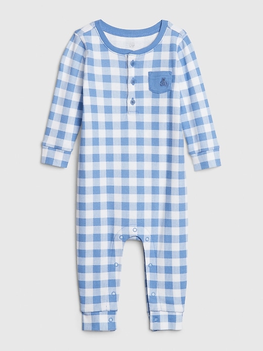 Image number 1 showing, Baby Gap Brannan Bear Checkered One-Piece