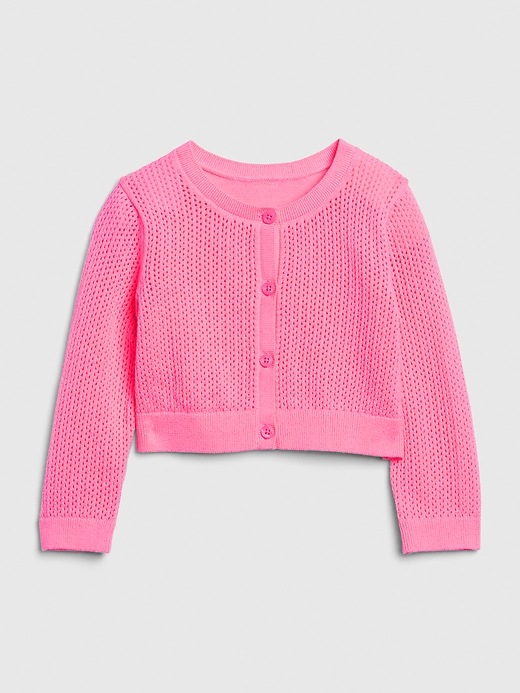 Image number 4 showing, Baby Pointelle Cardi Sweater