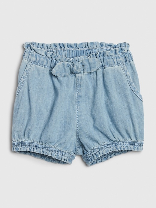 Image number 1 showing, Baby Denim Bubble Shorts