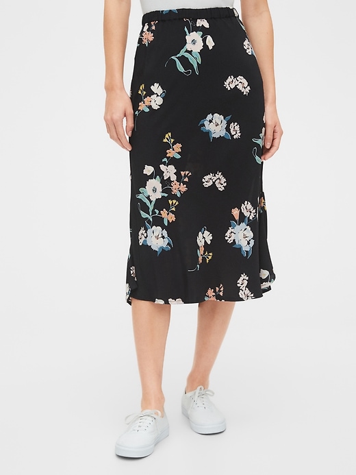 Image number 1 showing, Printed Midi Skirt