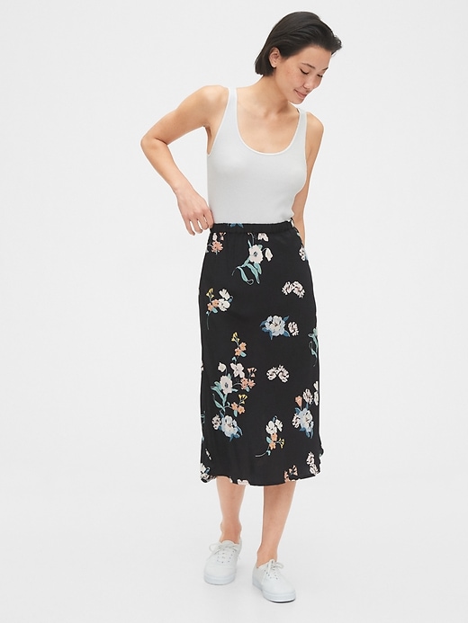 Image number 3 showing, Printed Midi Skirt