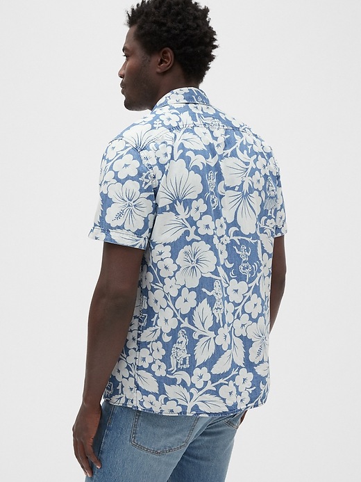 2 of 8 showing, with the color hula blue of product Denim Shirt