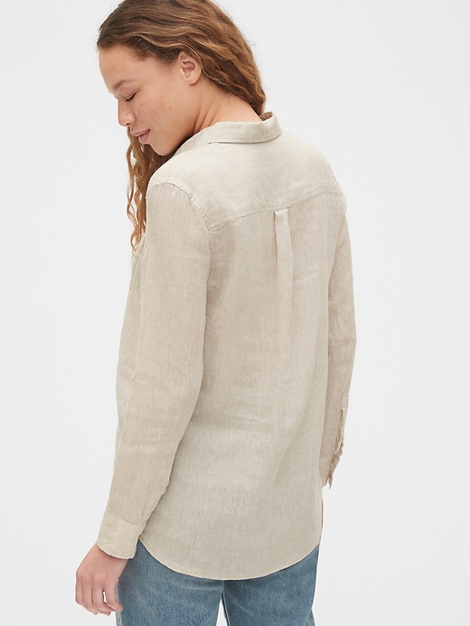 Image number 2 showing, Boyfriend Shirt in Linen