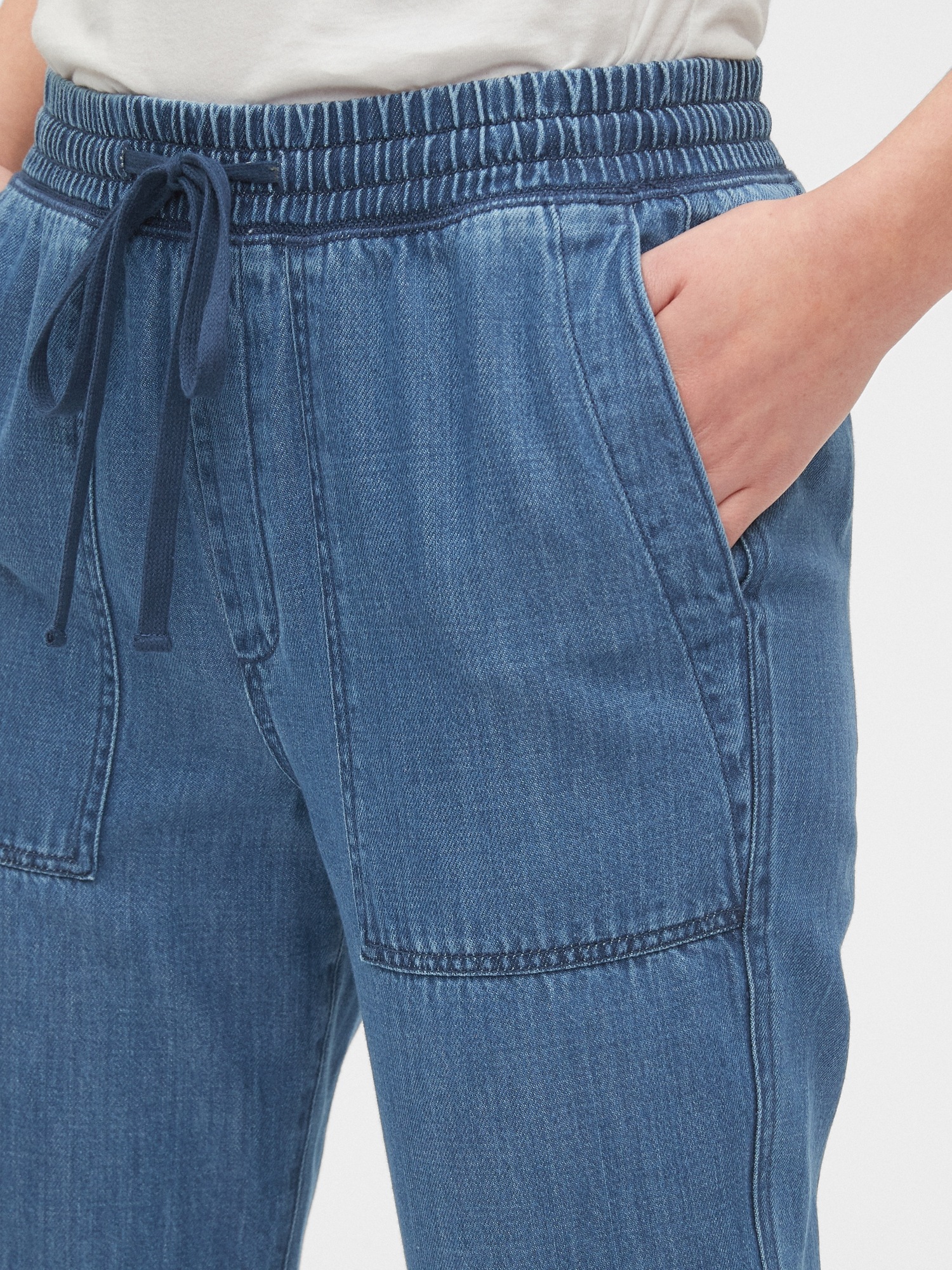 gap denim joggers womens