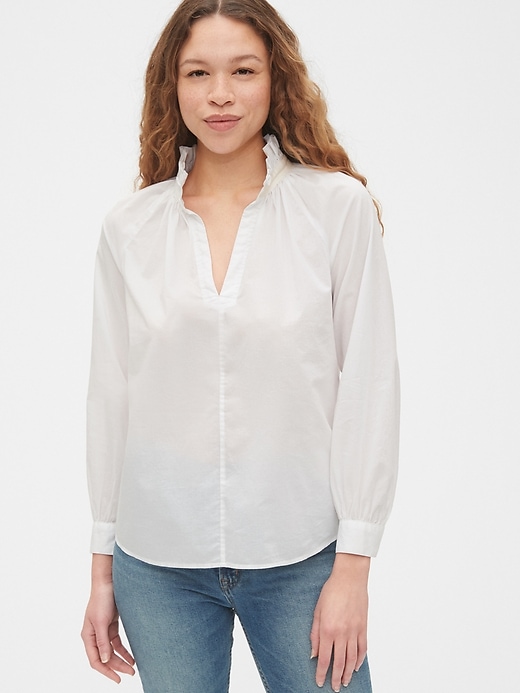 Image number 1 showing, Ruffled Popover Shirt