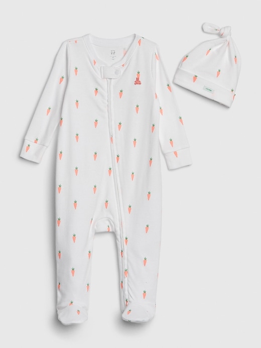 View large product image 1 of 1. babyGap Carrot Footed One-Piece Bodysuit