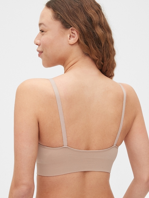 2 of 8 showing, with the color cafe au lait nude of product Maternity Seamless Nursing Bra