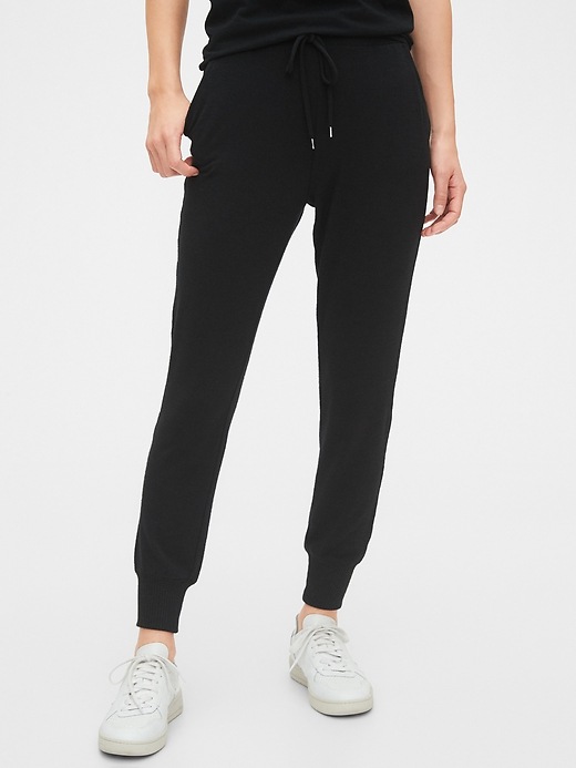 1 of 8 showing, with the color true black of product Softspun Joggers