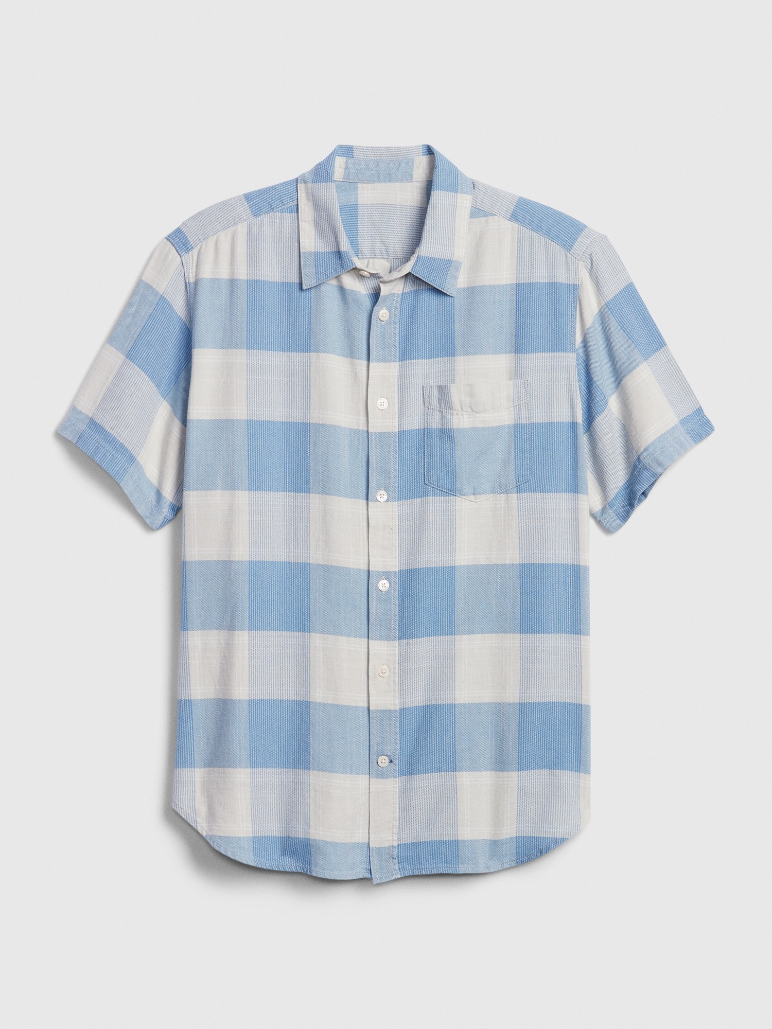 gingham shirt gap
