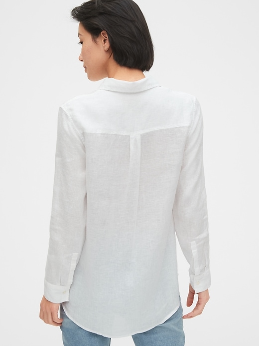 Image number 2 showing, Boyfriend Shirt in Linen