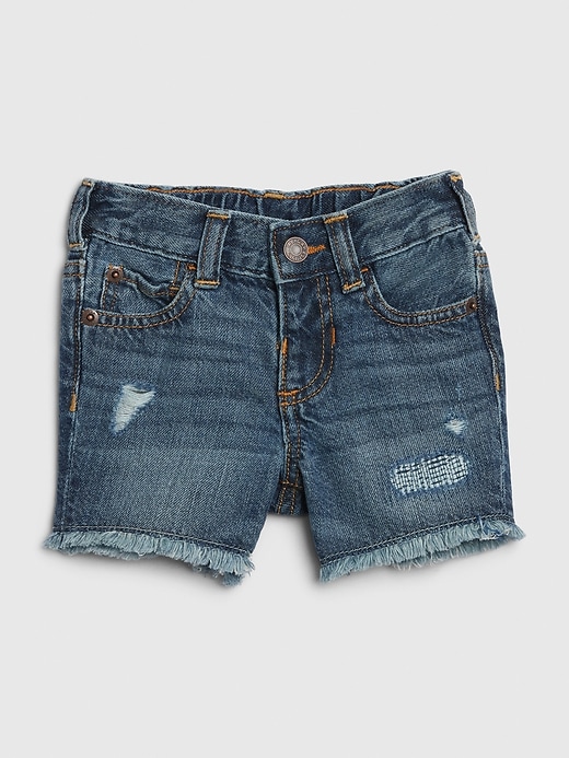 Image number 1 showing, Baby Destructed Denim Shorts