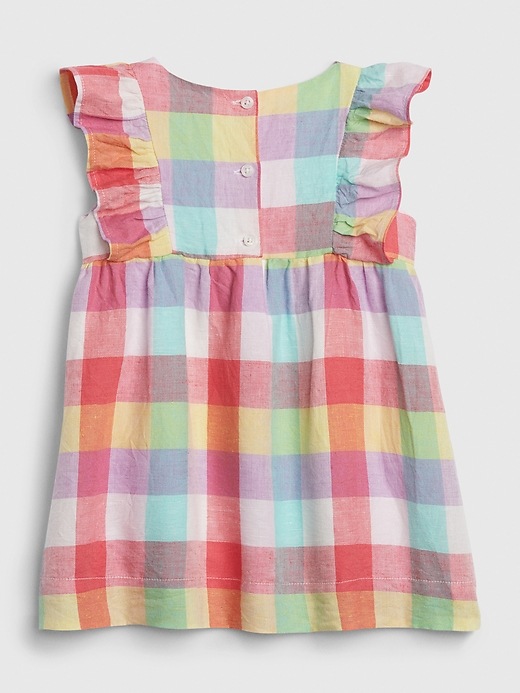 Image number 2 showing, Baby Cascade Ruffle Plaid Dress