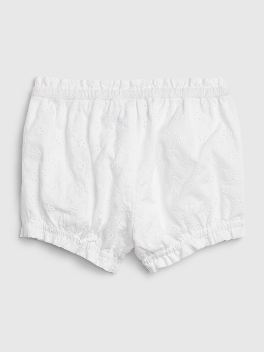 2 of 8 showing, with the color optic white of product Baby Bubble Shorts