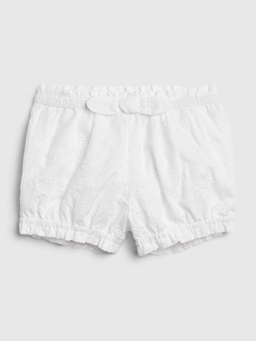 1 of 8 showing, with the color optic white of product Baby Bubble Shorts
