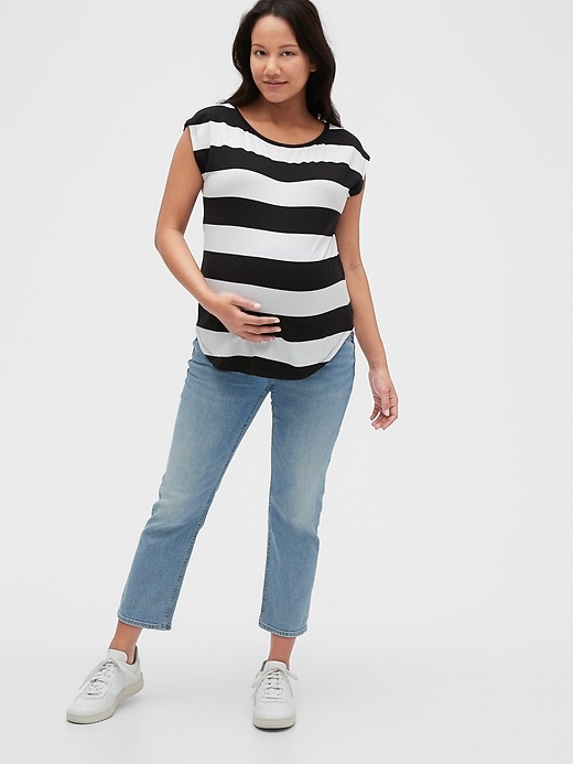 Image number 3 showing, Maternity Drapey T-Shirt