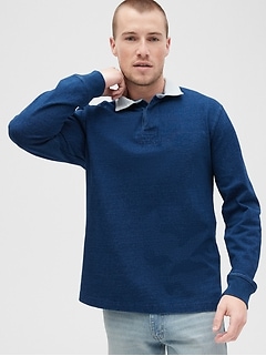 gap mens long sleeve polo shirts