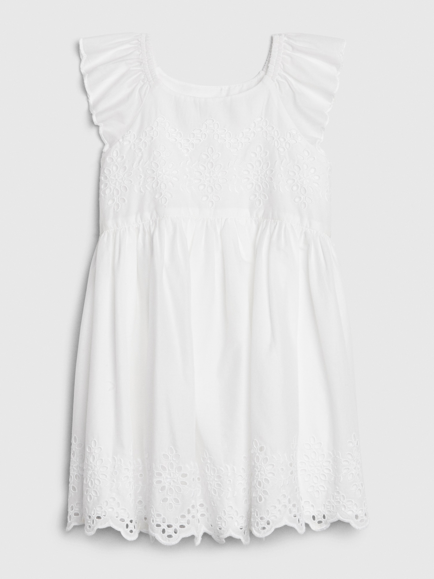 white toddler dress