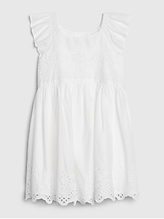 gap white dress girl