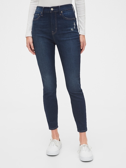 gap true skinny white jeans