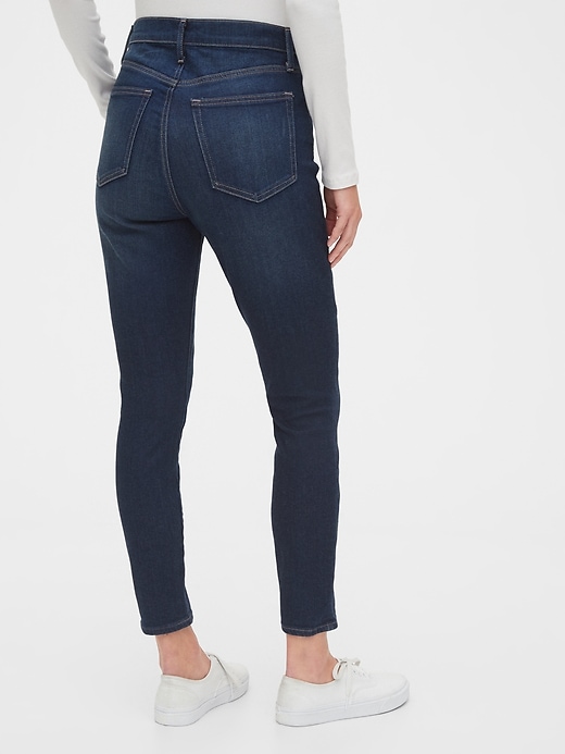 Image number 2 showing, High Rise True Skinny Ankle Jeans with Secret Smoothing Pockets