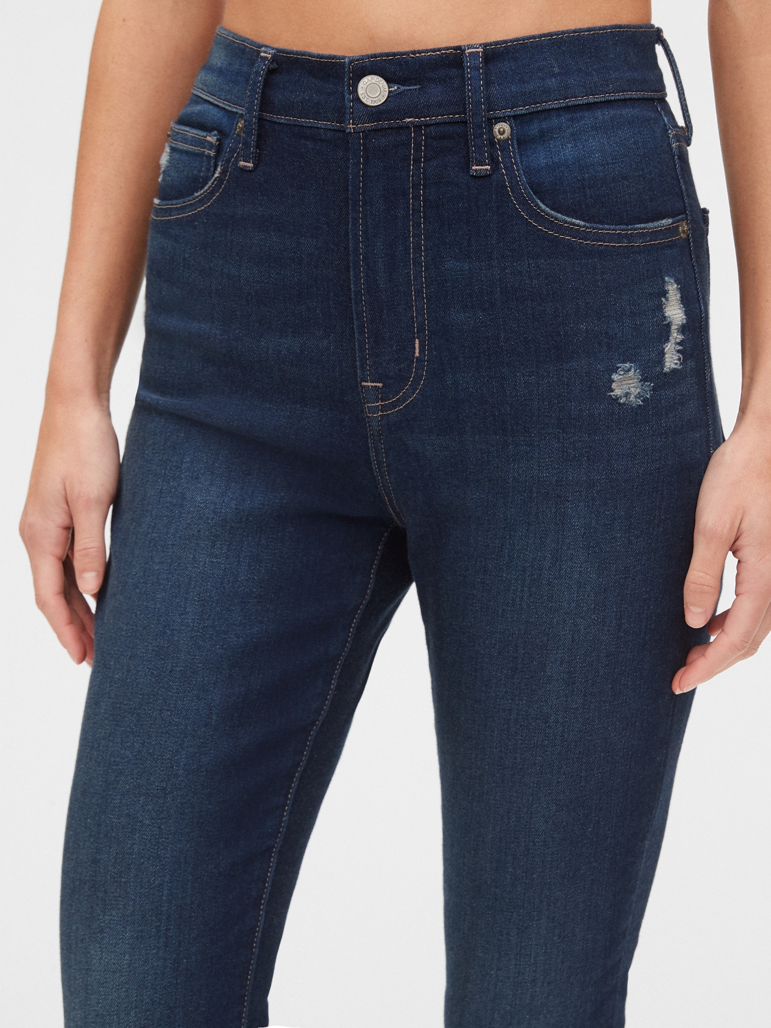 gap high rise true skinny ankle