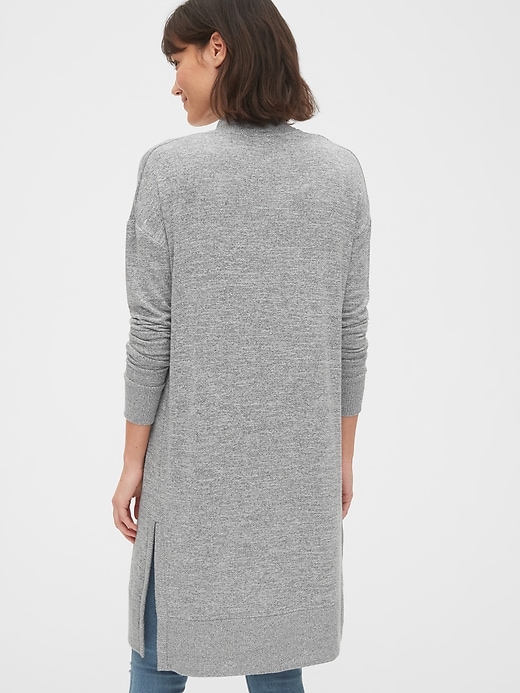 2 of 8 showing, with the color light grey marle of product Softspun Cardigan