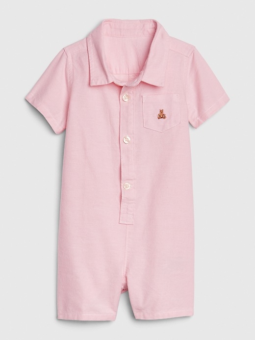 Image number 4 showing, Baby Brannan Bear Oxford Shorty One-Piece