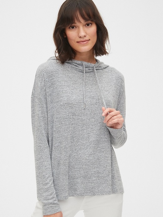 1 of 8 showing, with the color light grey marle of product Softspun Hoodie