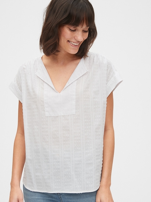 Image number 1 showing, Textured Popover Shirt