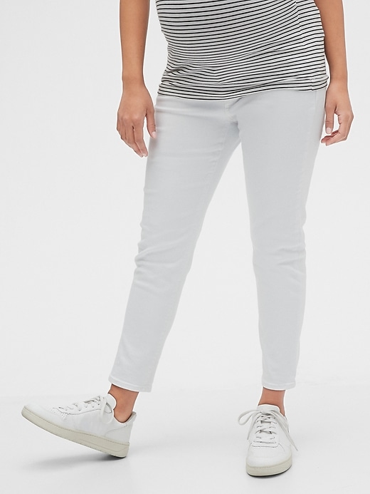 Maternity Inset Panel True Skinny Jeans Gap