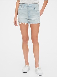 gap super high rise shorts