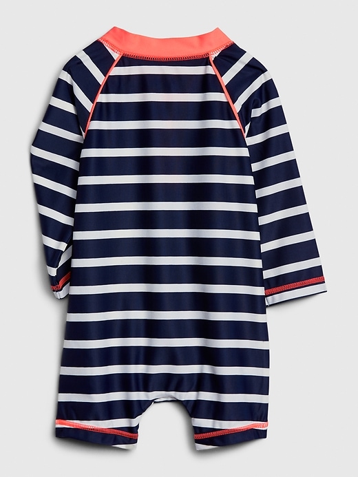 Baby Stripe Rash Guard One-Piece | Gap